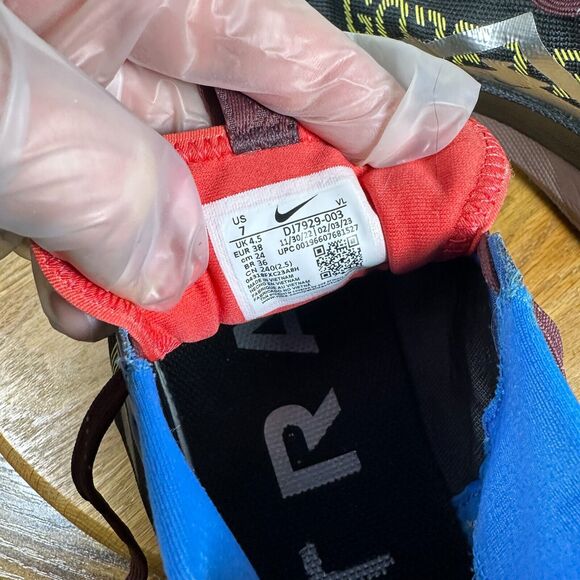 Nike React Pegasus Trail 4 Gore-Tex Black Vivid Shoe Women's Size 7 DJ7929-003 - Picture 8 of 9